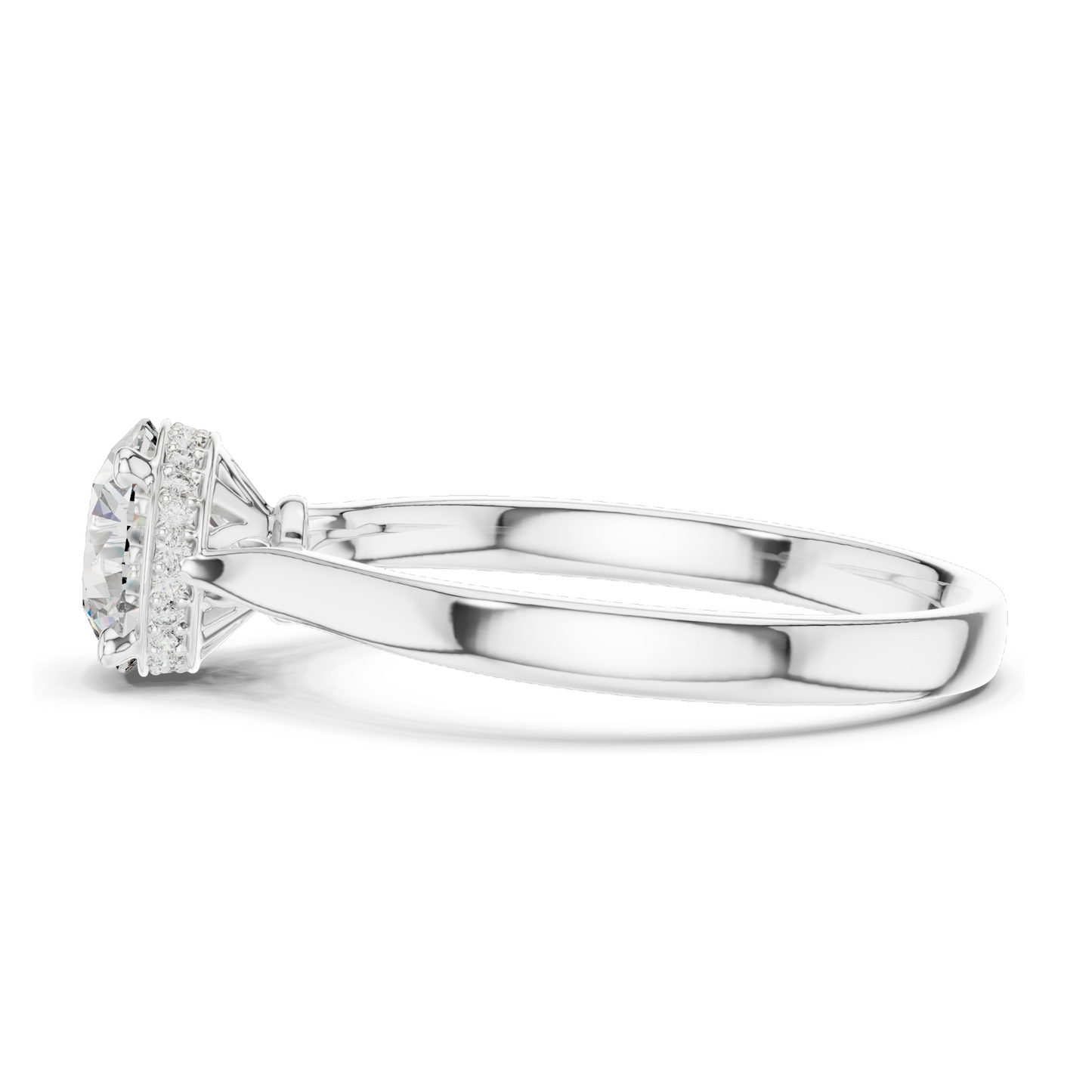 1.236 CT Round Cut Lab Diamond Engagement Ring for Women | VVS-VS EF Clarity | 18KT, 14KT, 10KT Gold & 925 Silver | Rose, Yellow, White Gold & Moissanite Options