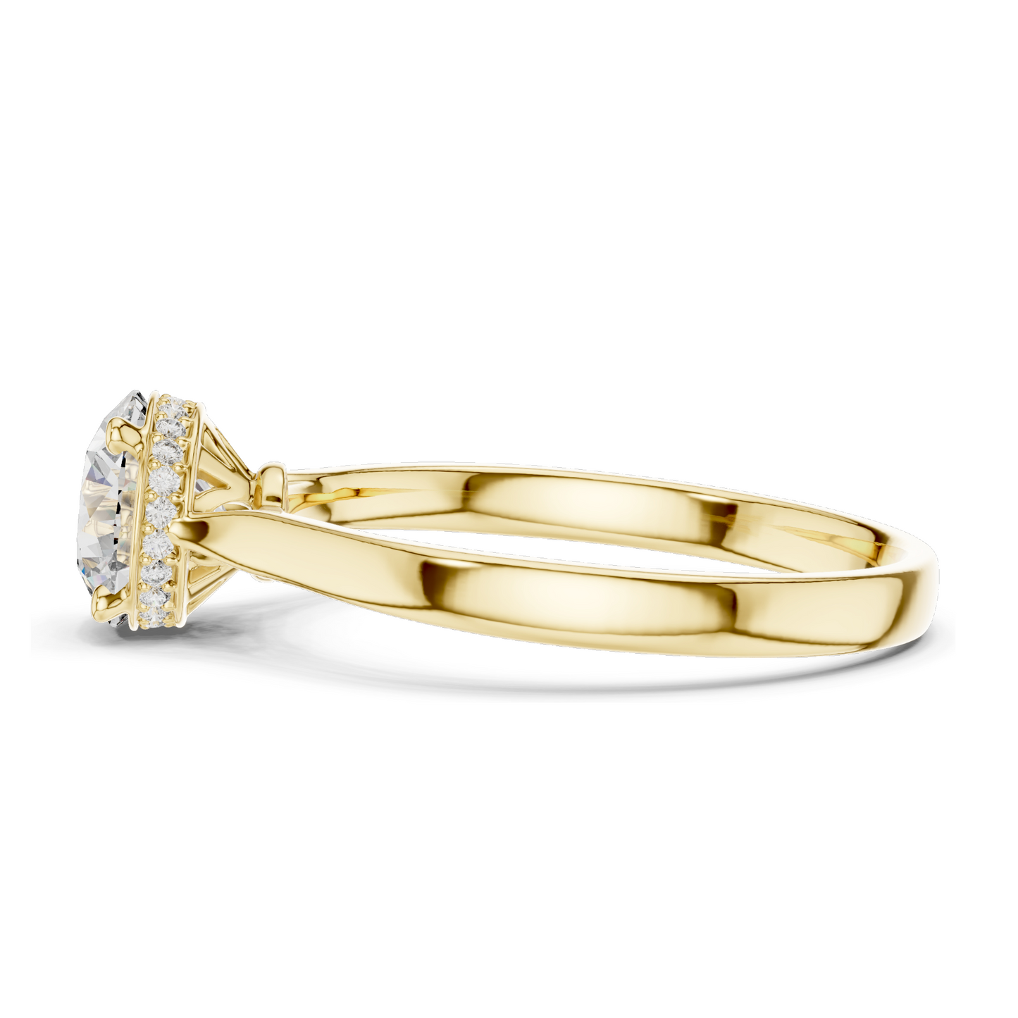 1.236 CT Round Cut Lab Diamond Engagement Ring for Women | VVS-VS EF Clarity | 18KT, 14KT, 10KT Gold & 925 Silver | Rose, Yellow, White Gold & Moissanite Options