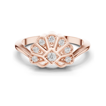 Lab Diamond Ladies Ring | 0.153 CT VVS-VS Clarity | 18KT, 14KT, 10KT Gold & 925 Silver | Rose, Yellow, White Gold & Moissanite Options