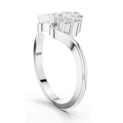 Lab Diamond Ladies Ring | 0.153 CT VVS-VS Clarity | 18KT, 14KT, 10KT Gold & 925 Silver | Rose, Yellow, White Gold & Moissanite Options