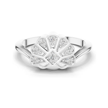 Lab Diamond Ladies Ring | 0.153 CT VVS-VS Clarity | 18KT, 14KT, 10KT Gold & 925 Silver | Rose, Yellow, White Gold & Moissanite Options