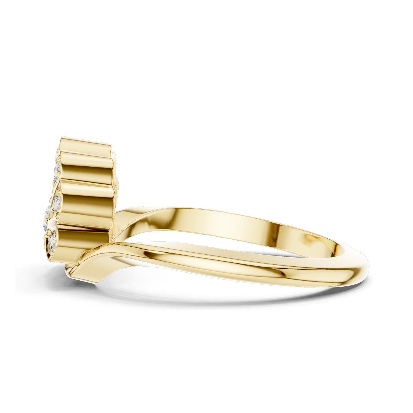 Lab Diamond Ladies Ring | 0.153 CT VVS-VS Clarity | 18KT, 14KT, 10KT Gold & 925 Silver | Rose, Yellow, White Gold & Moissanite Options