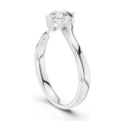 0.5 CT Lab-Grown Diamond Ring for Women | VVS-VS EF Clarity | 18KT, 14KT, 10KT Gold & 925 Silver | Rose, Yellow, White Gold & Moissanite Options