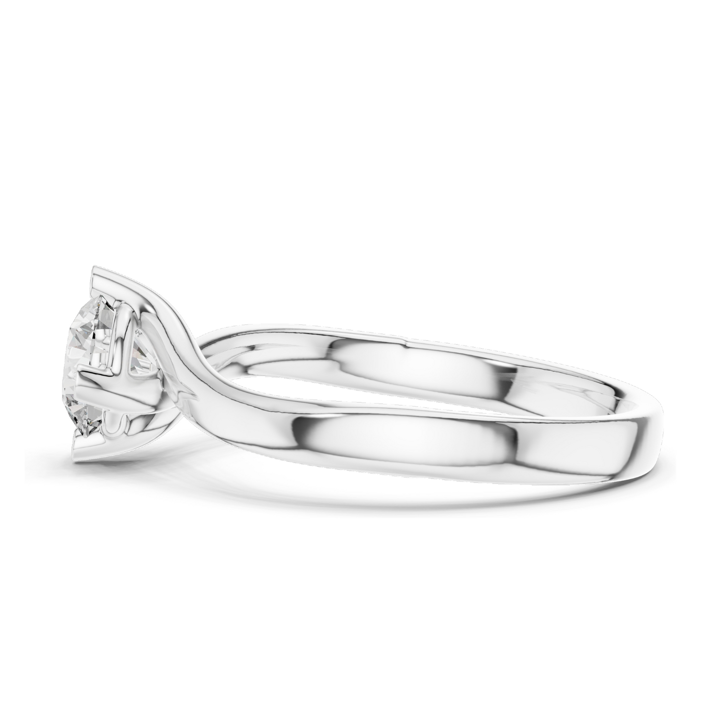 0.5 CT Lab-Grown Diamond Ring for Women | VVS-VS EF Clarity | 18KT, 14KT, 10KT Gold & 925 Silver | Rose, Yellow, White Gold & Moissanite Options