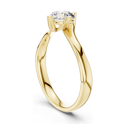 0.5 CT Lab-Grown Diamond Ring for Women | VVS-VS EF Clarity | 18KT, 14KT, 10KT Gold & 925 Silver | Rose, Yellow, White Gold & Moissanite Options