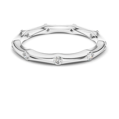 0.315 CT Lab Diamond Band Ring for Women | VVS-VS EF Clarity | 18KT, 14KT, 10KT Gold & 925 Silver | Rose, Yellow, White Gold & Moissanite Options