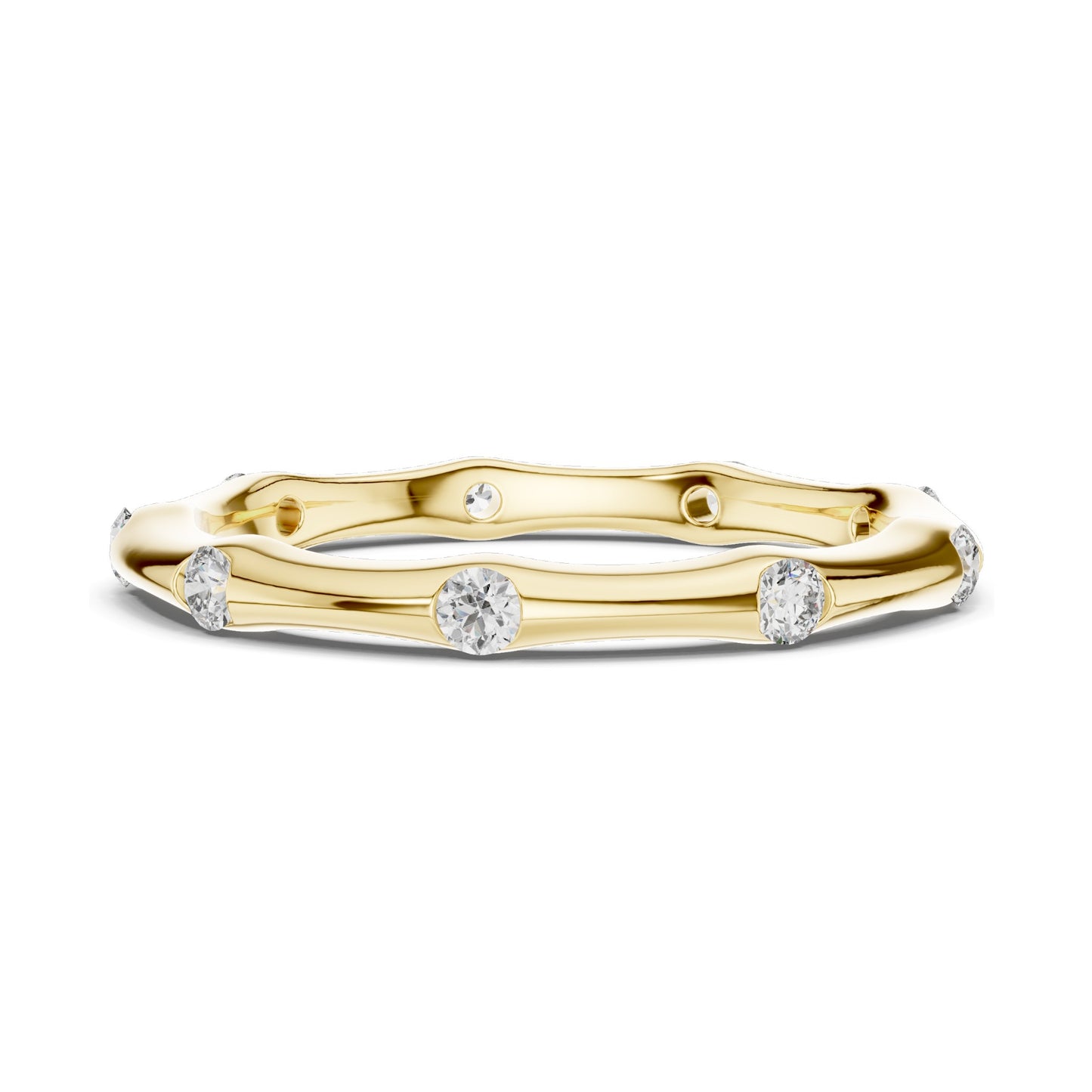 0.315 CT Lab Diamond Band Ring for Women | VVS-VS EF Clarity | 18KT, 14KT, 10KT Gold & 925 Silver | Rose, Yellow, White Gold & Moissanite Options