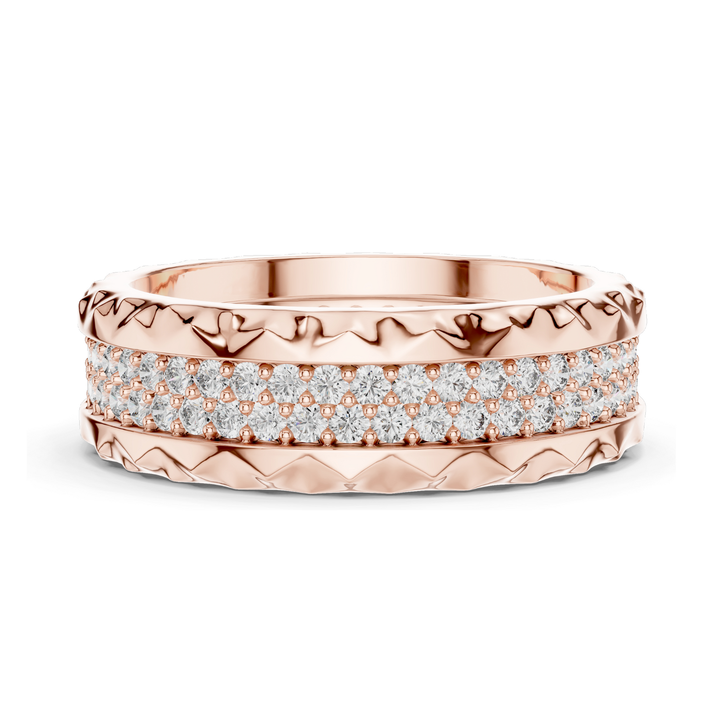 0.9 CT Lab Diamond & Moissanite Ladies Ring | VVS-VS EF Clarity | Available in 18KT, 14KT, 10KT Gold & 925 Silver | Rose, Yellow, White Gold