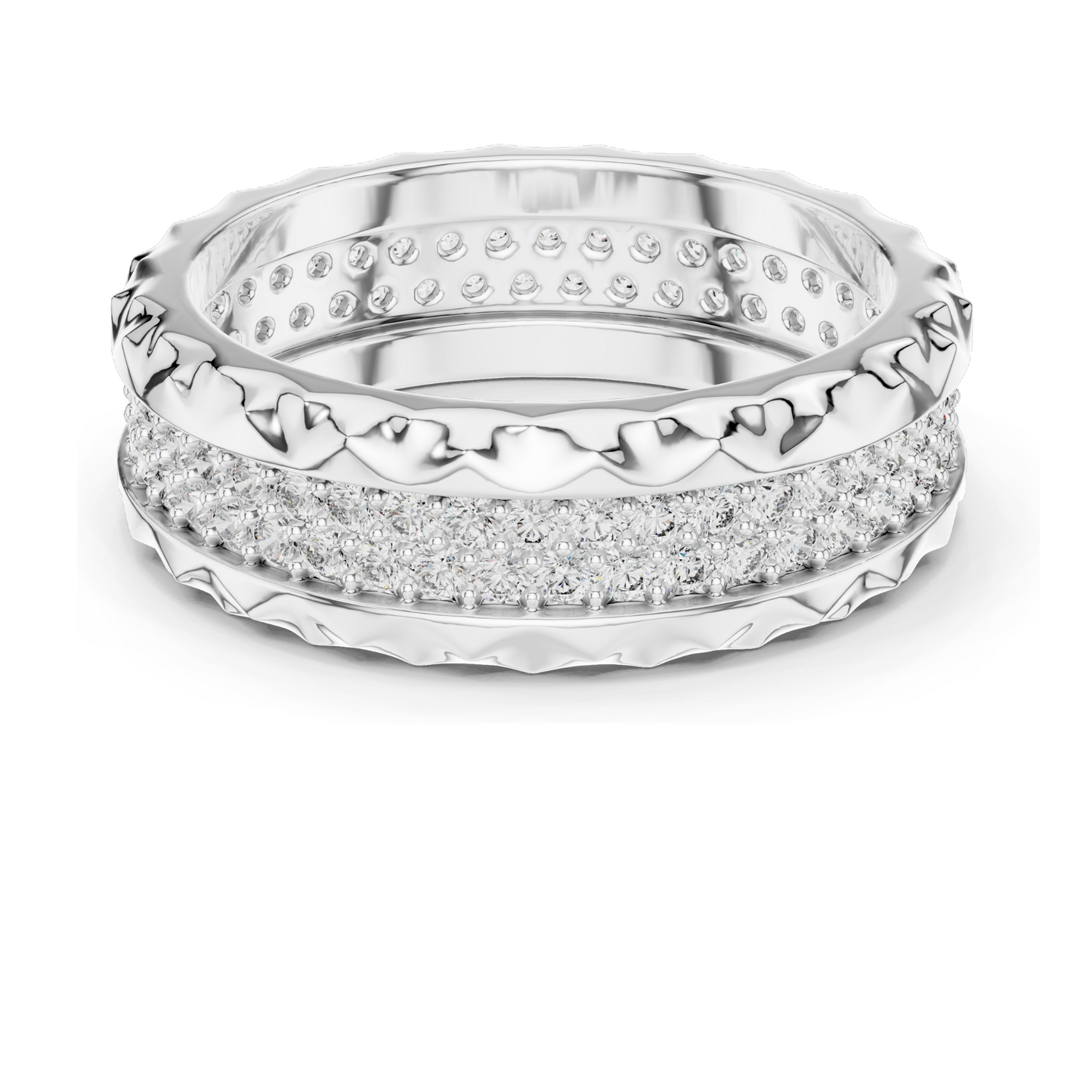 0.9 CT Lab Diamond & Moissanite Ladies Ring | VVS-VS EF Clarity | Available in 18KT, 14KT, 10KT Gold & 925 Silver | Rose, Yellow, White Gold
