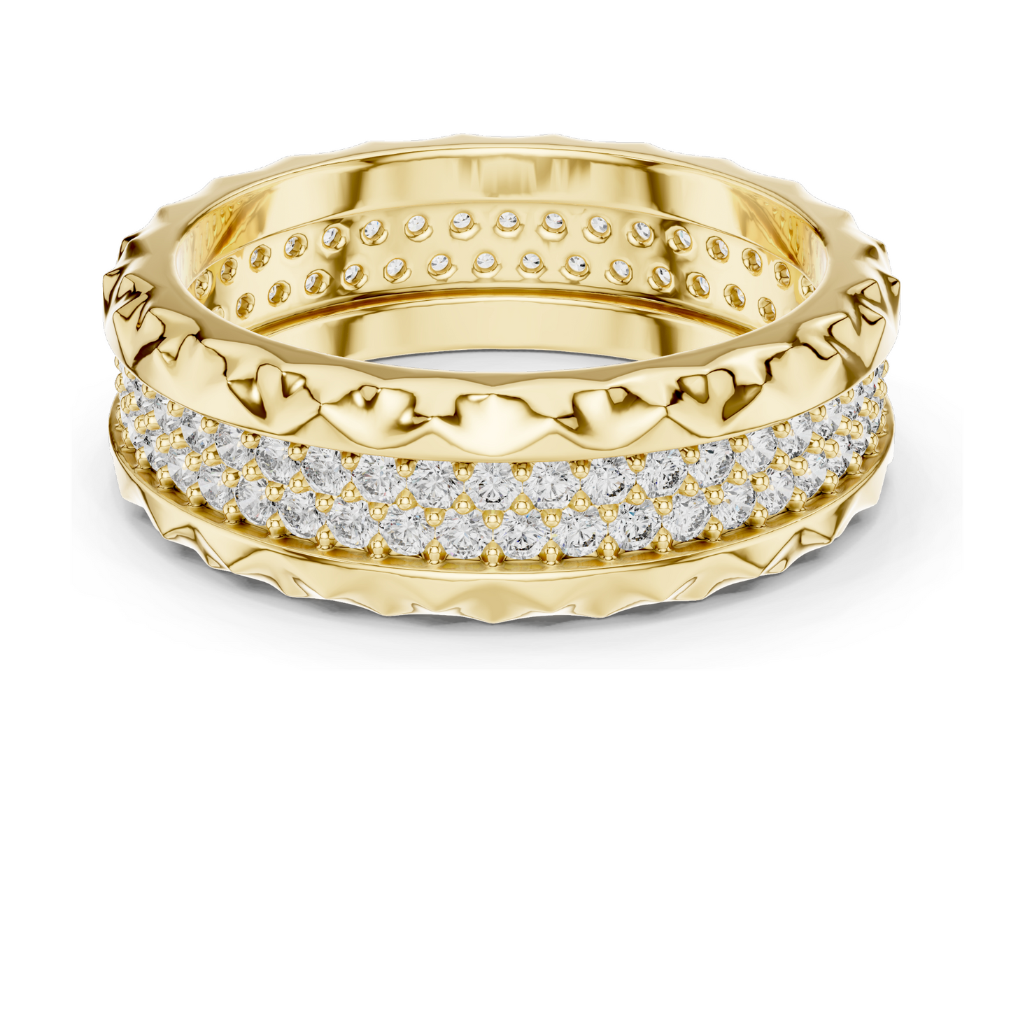 0.9 CT Lab Diamond & Moissanite Ladies Ring | VVS-VS EF Clarity | Available in 18KT, 14KT, 10KT Gold & 925 Silver | Rose, Yellow, White Gold