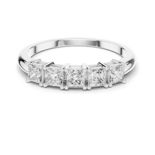 0.65 CT Princess Cut Lab Diamond Ring for Women | VVS-VS EF Clarity | 18KT, 14KT, 10KT Gold & 925 Silver | Rose, Yellow, White Gold & Moissanite Options