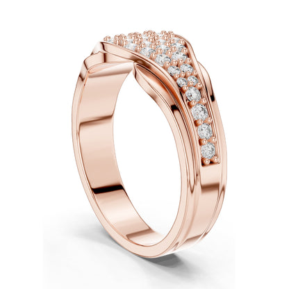 0.49 CT Lab-Grown Diamond Cluster Ring for Women | VVS-VS EF Clarity | 18KT, 14KT, 10KT Gold & 925 Silver | Rose, Yellow, White Gold & Moissanite Options