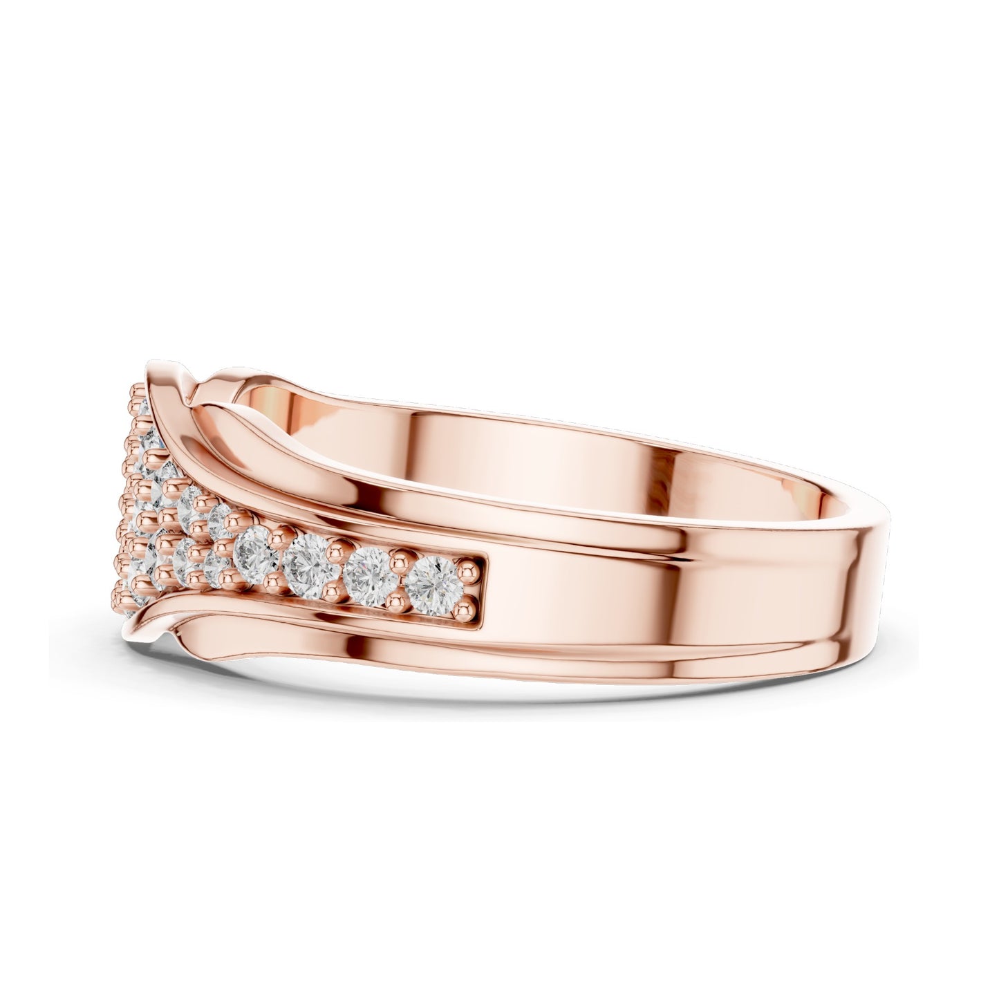 0.49 CT Lab-Grown Diamond Cluster Ring for Women | VVS-VS EF Clarity | 18KT, 14KT, 10KT Gold & 925 Silver | Rose, Yellow, White Gold & Moissanite Options