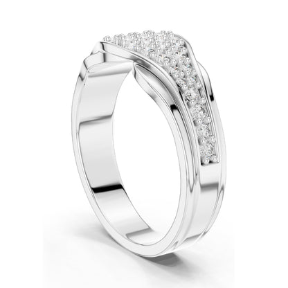 0.49 CT Lab-Grown Diamond Cluster Ring for Women | VVS-VS EF Clarity | 18KT, 14KT, 10KT Gold & 925 Silver | Rose, Yellow, White Gold & Moissanite Options