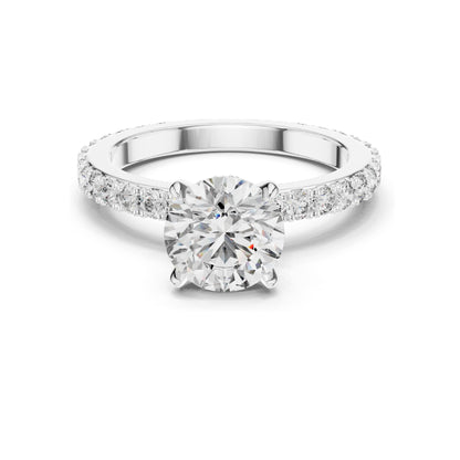 1.62 CT Lab-Grown Round Brilliant Cut Diamond Engagement Ring | VVS-VS EF Clarity | 18KT, 14KT, 10KT Gold & 925 Silver | Rose, Yellow, White Gold & Moissanite Options