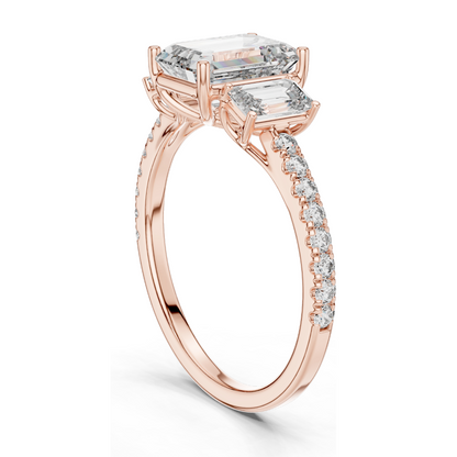 2.542 CT Round Brilliant Lab Diamond Ring for Women | VVS–VS EF Clarity | CVD Lab Diamond | 18KT, 14KT, 10KT Gold & 925 Silver | Rose, Yellow, White Gold & Moissanite Options