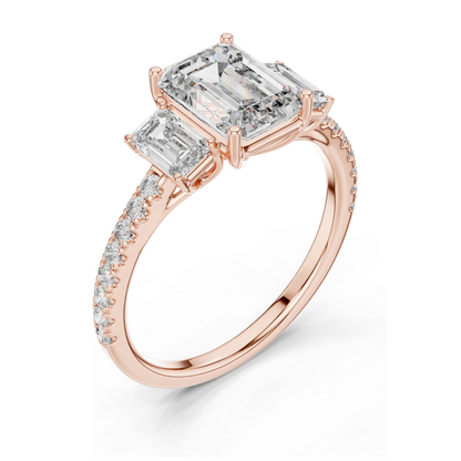 2.542 CT Round Brilliant Lab Diamond Ring for Women | VVS–VS EF Clarity | CVD Lab Diamond | 18KT, 14KT, 10KT Gold & 925 Silver | Rose, Yellow, White Gold & Moissanite Options