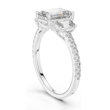 2.542 CT Round Brilliant Lab Diamond Ring for Women | VVS–VS EF Clarity | CVD Lab Diamond | 18KT, 14KT, 10KT Gold & 925 Silver | Rose, Yellow, White Gold & Moissanite Options