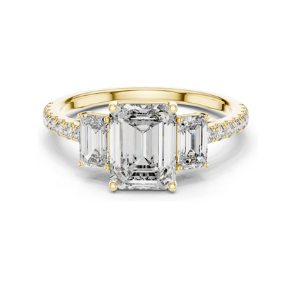 2.542 CT Round Brilliant Lab Diamond Ring for Women | VVS–VS EF Clarity | CVD Lab Diamond | 18KT, 14KT, 10KT Gold & 925 Silver | Rose, Yellow, White Gold & Moissanite Options