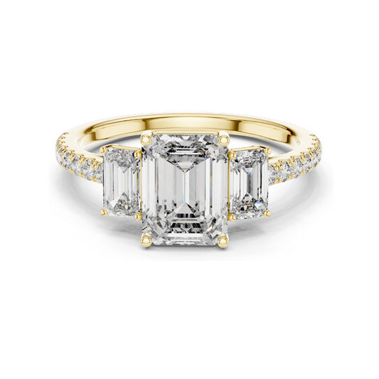 2.542 CT Round Brilliant Lab Diamond Ring for Women | VVS–VS EF Clarity | CVD Lab Diamond | 18KT, 14KT, 10KT Gold & 925 Silver | Rose, Yellow, White Gold & Moissanite Options
