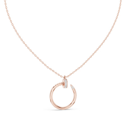 0.214 CT Lab-Created VVS-VS EF CVD Diamond Pendant Necklace | 18KT, 14KT, Rose, Yellow, White Gold | Luxury Fine Jewelry