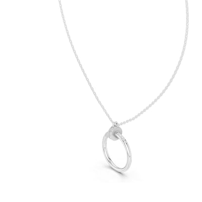 0.214 CT Lab-Created VVS-VS EF CVD Diamond Pendant Necklace | 18KT, 14KT, Rose, Yellow, White Gold | Luxury Fine Jewelry
