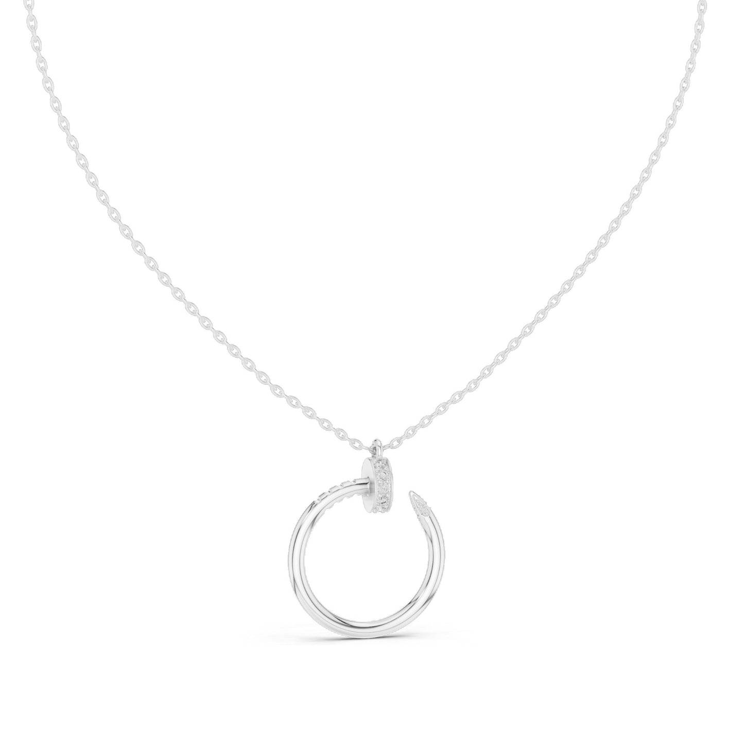 0.214 CT Lab-Created VVS-VS EF CVD Diamond Pendant Necklace | 18KT, 14KT, Rose, Yellow, White Gold | Luxury Fine Jewelry