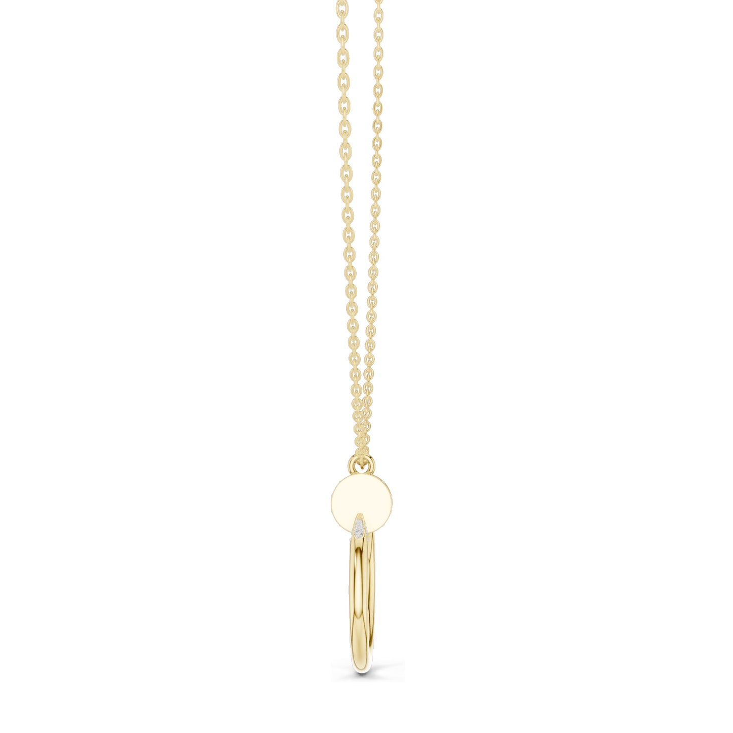 0.214 CT Lab-Created VVS-VS EF CVD Diamond Pendant Necklace | 18KT, 14KT, Rose, Yellow, White Gold | Luxury Fine Jewelry