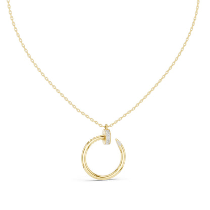 0.214 CT Lab-Created VVS-VS EF CVD Diamond Pendant Necklace | 18KT, 14KT, Rose, Yellow, White Gold | Luxury Fine Jewelry
