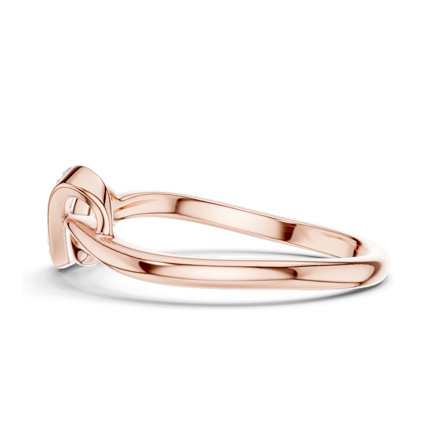 Infinity Knot Lab Diamond Ring for Women | VVS-VS EF Clarity | Available in 18KT, 14KT, 10KT Gold & 925 Silver | Rose, Yellow, White Gold & Moissanite Options