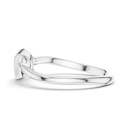 Infinity Knot Lab Diamond Ring for Women | VVS-VS EF Clarity | Available in 18KT, 14KT, 10KT Gold & 925 Silver | Rose, Yellow, White Gold & Moissanite Options