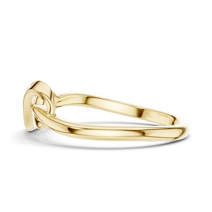 Infinity Knot Lab Diamond Ring for Women | VVS-VS EF Clarity | Available in 18KT, 14KT, 10KT Gold & 925 Silver | Rose, Yellow, White Gold & Moissanite Options