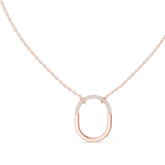 0.105 CT Lab-Created VVS-VS EF CVD Diamond Pendant Necklace | 18KT, 14KT, Rose, Yellow, White Gold | Elegant Fine Jewelry
