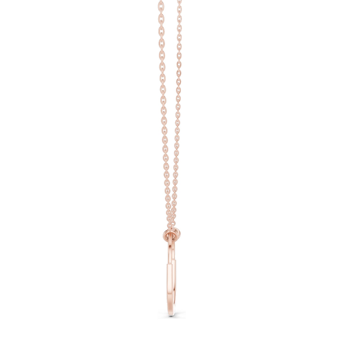 0.105 CT Lab-Created VVS-VS EF CVD Diamond Pendant Necklace | 18KT, 14KT, Rose, Yellow, White Gold | Elegant Fine Jewelry