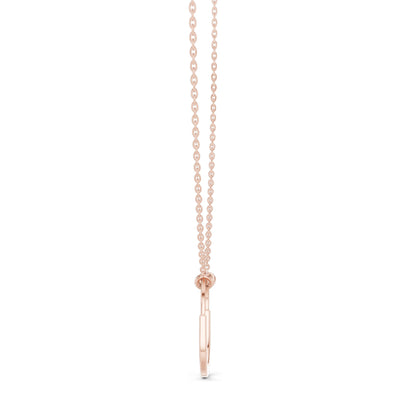0.105 CT Lab-Created VVS-VS EF CVD Diamond Pendant Necklace | 18KT, 14KT, Rose, Yellow, White Gold | Elegant Fine Jewelry