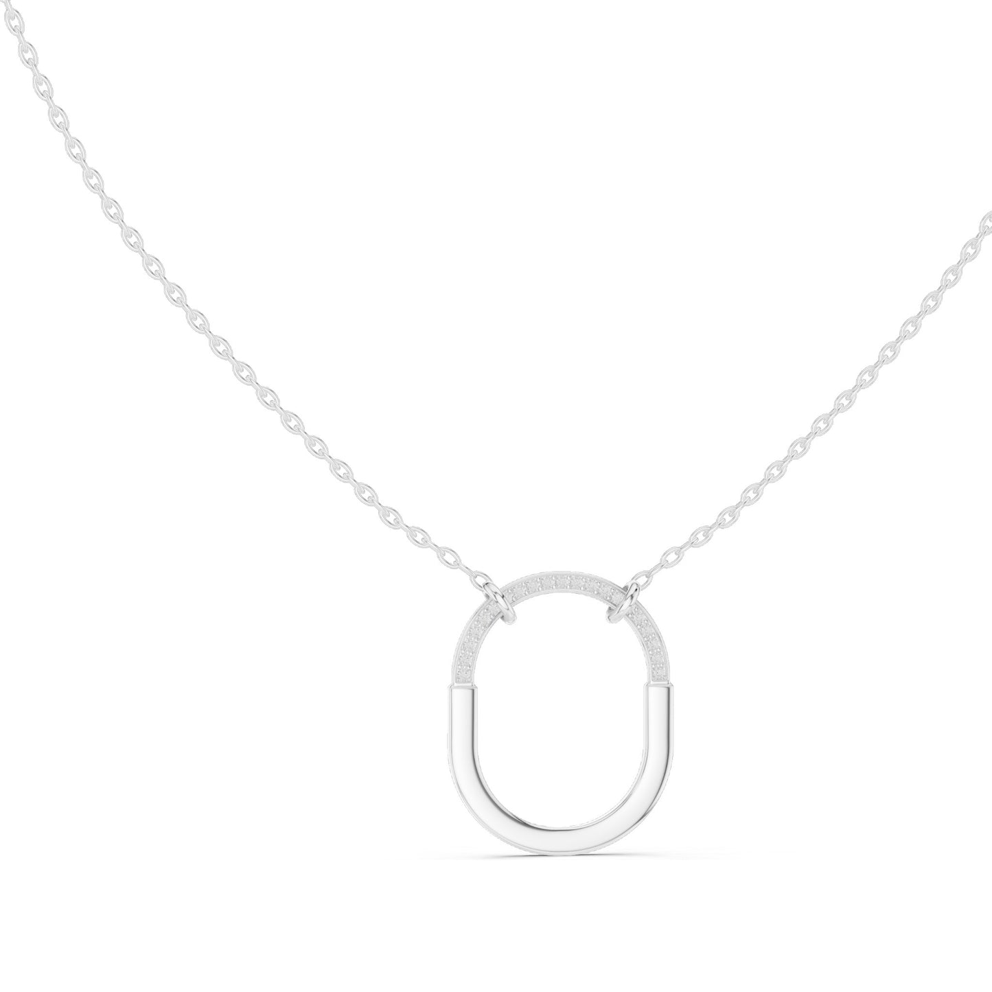 0.105 CT Lab-Created VVS-VS EF CVD Diamond Pendant Necklace | 18KT, 14KT, Rose, Yellow, White Gold | Elegant Fine Jewelry