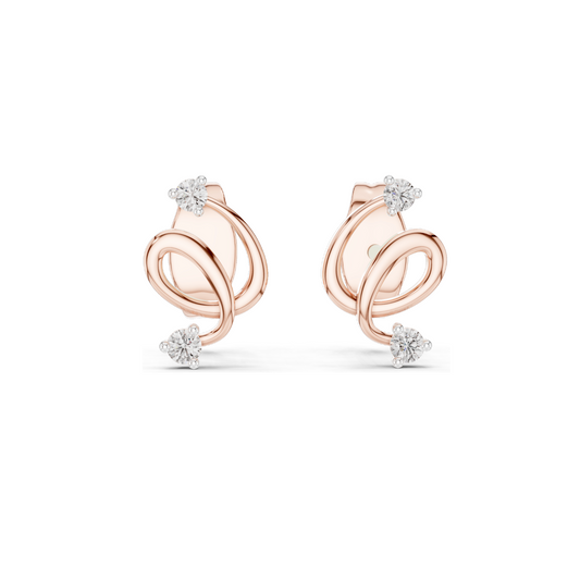 Elegant Lab-Created Diamond Earrings | 0.072 CT VVS-VS EF Clarity | 18KT, 14KT, 10KT Gold & 925 Silver | Rose, Yellow, White Gold & Moissanite Options
