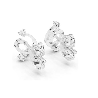 Elegant Lab-Created Diamond Earrings | 0.072 CT VVS-VS EF Clarity | 18KT, 14KT, 10KT Gold & 925 Silver | Rose, Yellow, White Gold & Moissanite Options