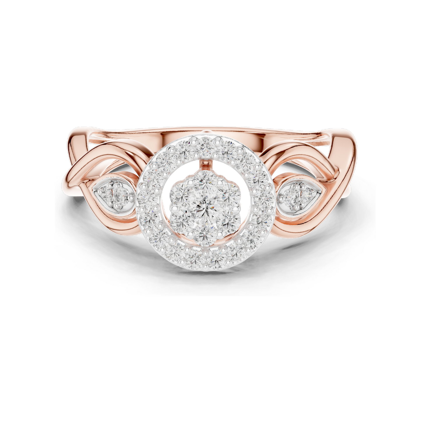 0.331 CT Lab-Grown Diamond Ring for Women | VVS-VS EF Clarity | 18KT, 14KT, 10KT Gold & 925 Silver | Rose, Yellow, White Gold & Moissanite Options