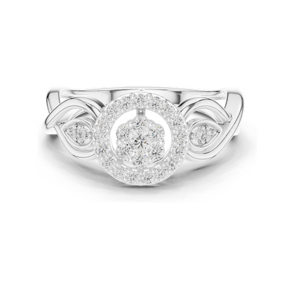 0.331 CT Lab-Grown Diamond Ring for Women | VVS-VS EF Clarity | 18KT, 14KT, 10KT Gold & 925 Silver | Rose, Yellow, White Gold & Moissanite Options