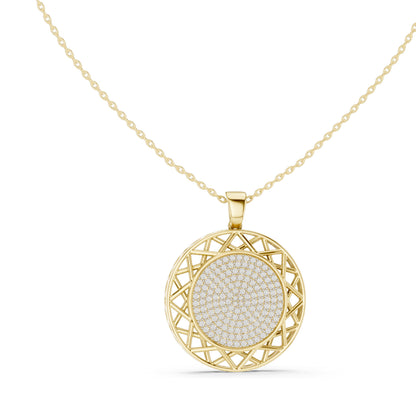 1.152 CT Lab-Created VVS-VS EF CVD Diamond Pendant Necklace | 18KT, 14KT, Rose, Yellow, White Gold | Luxury Fine Jewelry