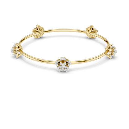 1.04 CT Lab Diamond Flower Bracelet | Brilliant Cut | 18KT, 14KT, 10KT Gold & 925 Silver | Rose, Yellow, White Gold Options | Luxury Fine Jewelry