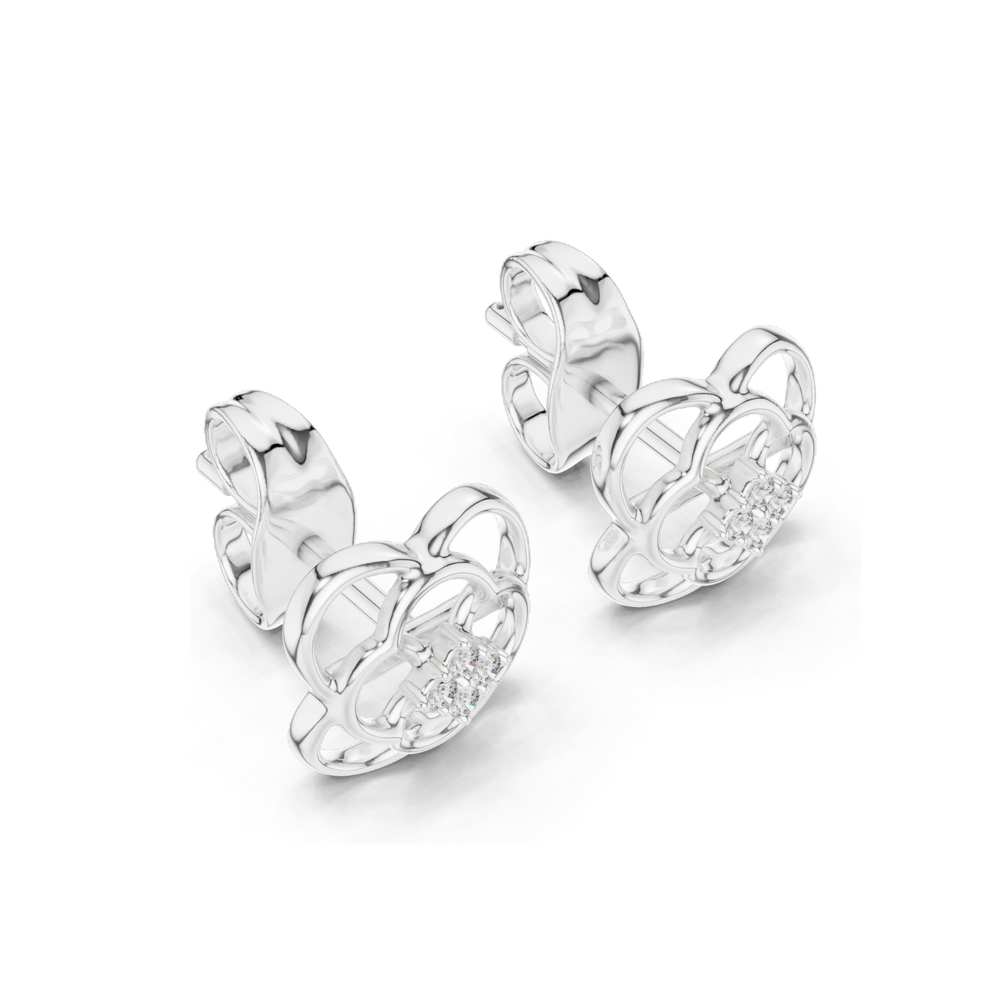 0.032 Ct Lab Diamond Earrings for Women | VVS-VS Clarity | 18KT, 14KT, 10KT Gold & 925 Silver | Rose, Yellow, White Gold & Moissanite Options