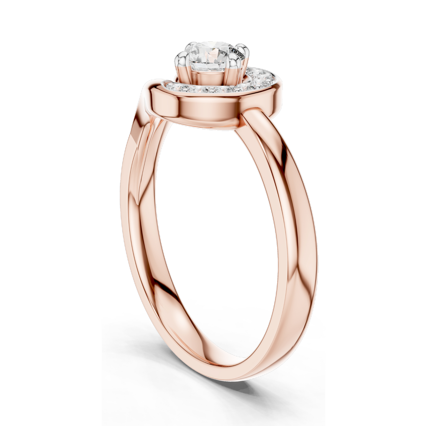 0.39 CT Lab Diamond Ladies Ring | VVS-VS EF Clarity | Available in 18KT, 14KT, 10KT Gold & 925 Silver | Rose, Yellow, White Gold | Moissanite Option