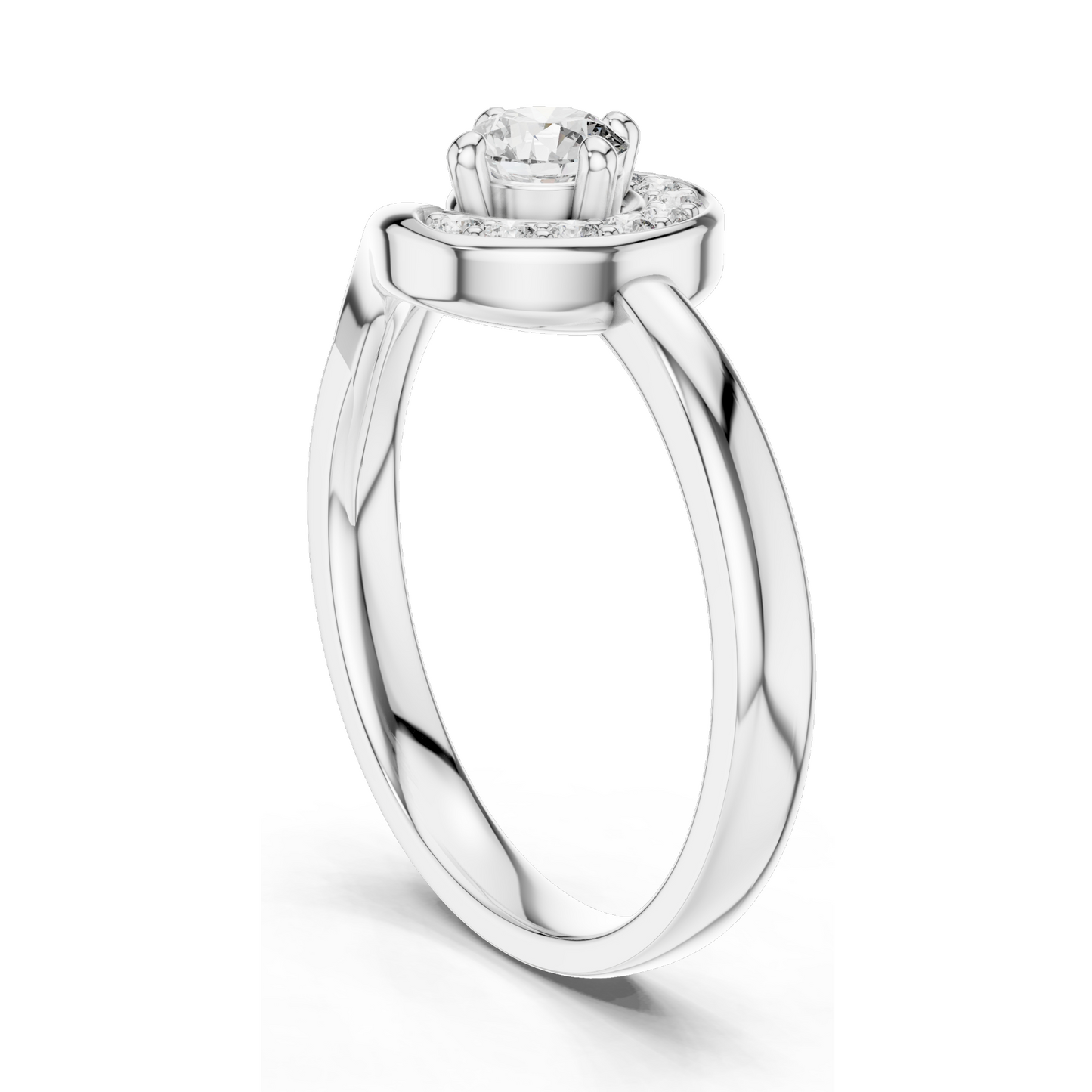 0.39 CT Lab Diamond Ladies Ring | VVS-VS EF Clarity | Available in 18KT, 14KT, 10KT Gold & 925 Silver | Rose, Yellow, White Gold | Moissanite Option