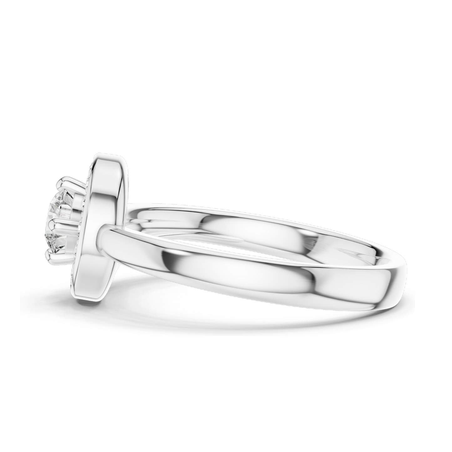 0.39 CT Lab Diamond Ladies Ring | VVS-VS EF Clarity | Available in 18KT, 14KT, 10KT Gold & 925 Silver | Rose, Yellow, White Gold | Moissanite Option
