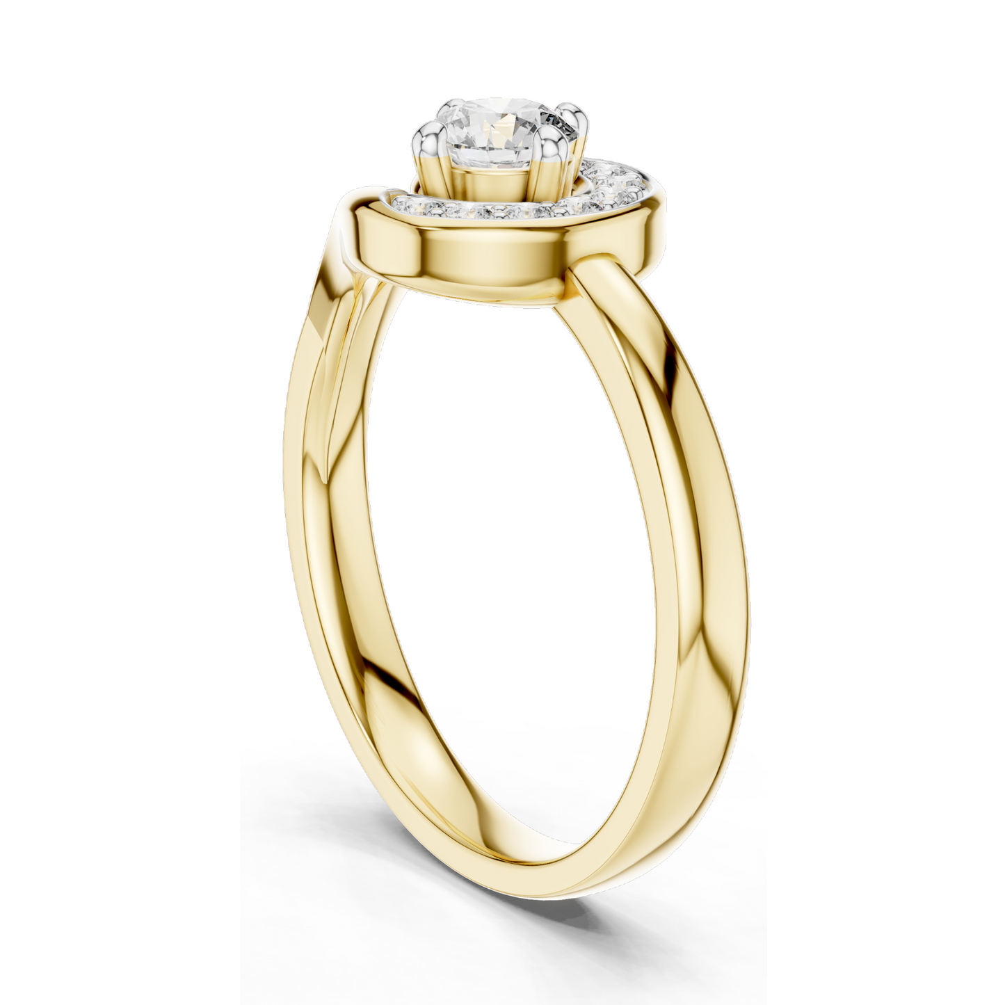 0.39 CT Lab Diamond Ladies Ring | VVS-VS EF Clarity | Available in 18KT, 14KT, 10KT Gold & 925 Silver | Rose, Yellow, White Gold | Moissanite Option