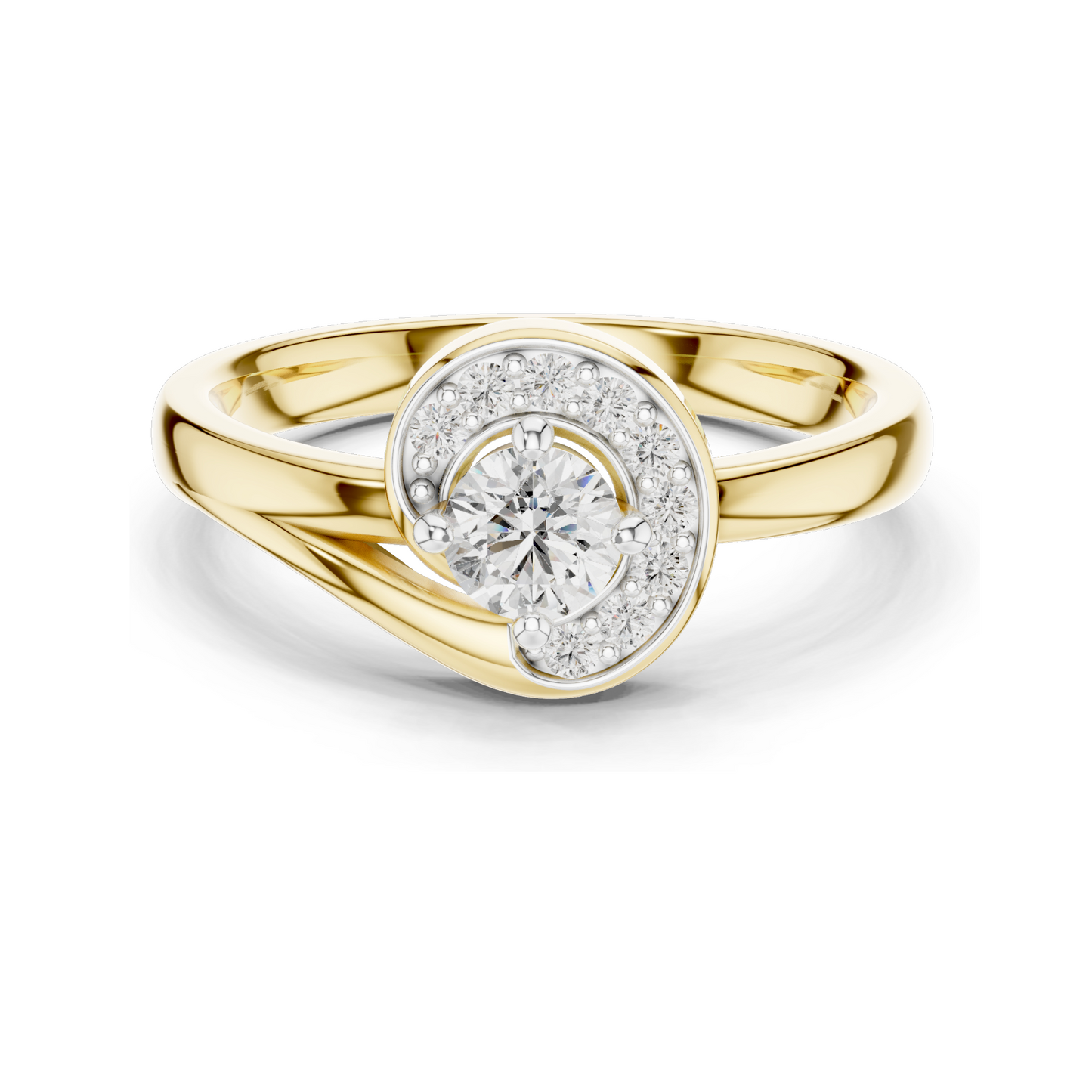 0.39 CT Lab Diamond Ladies Ring | VVS-VS EF Clarity | Available in 18KT, 14KT, 10KT Gold & 925 Silver | Rose, Yellow, White Gold | Moissanite Option