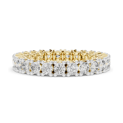 1.625 CT Lab Diamond Eternity Ring for Women | VVS-VS EF Clarity | 18KT, 14KT, 10KT Gold & 925 Silver | Rose, Yellow, White Gold & Moissanite Options