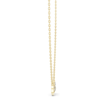 0.094 CT Lab-Created VVS-VS EF CVD Diamond "LOVE" Pendant Necklace | 18KT, 14KT, Rose, Yellow, White Gold Options | Elegant Fine Jewelry